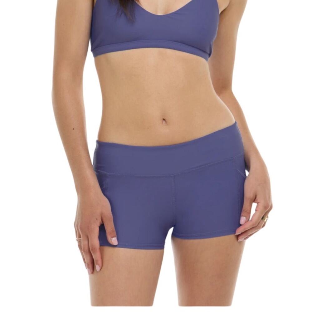 Body Glove Women's Rider Smoothies Hybrid Swim Short Iris Size XL Bottom NEW